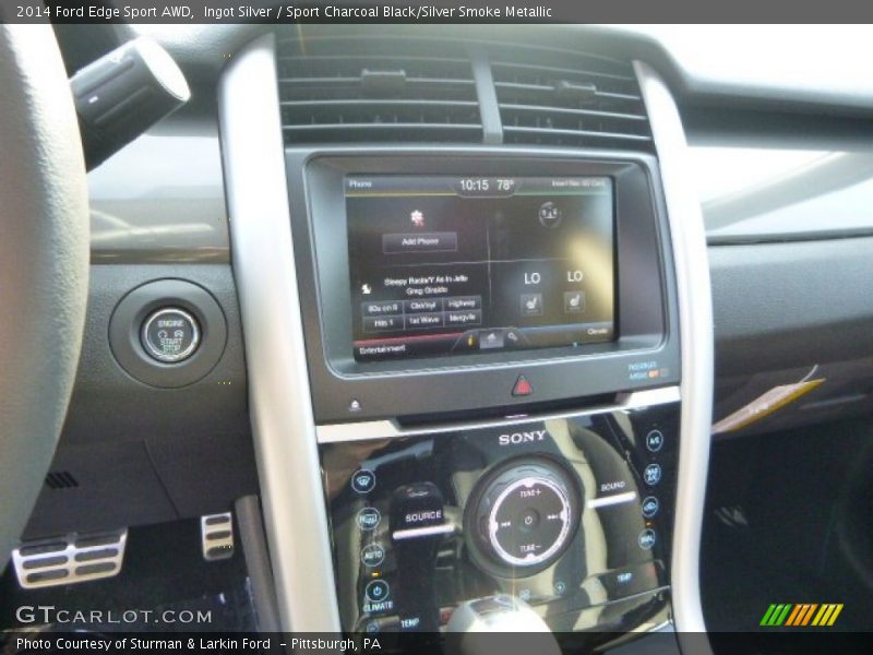 Ingot Silver / Sport Charcoal Black/Silver Smoke Metallic 2014 Ford Edge Sport AWD