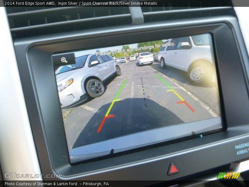 Ingot Silver / Sport Charcoal Black/Silver Smoke Metallic 2014 Ford Edge Sport AWD
