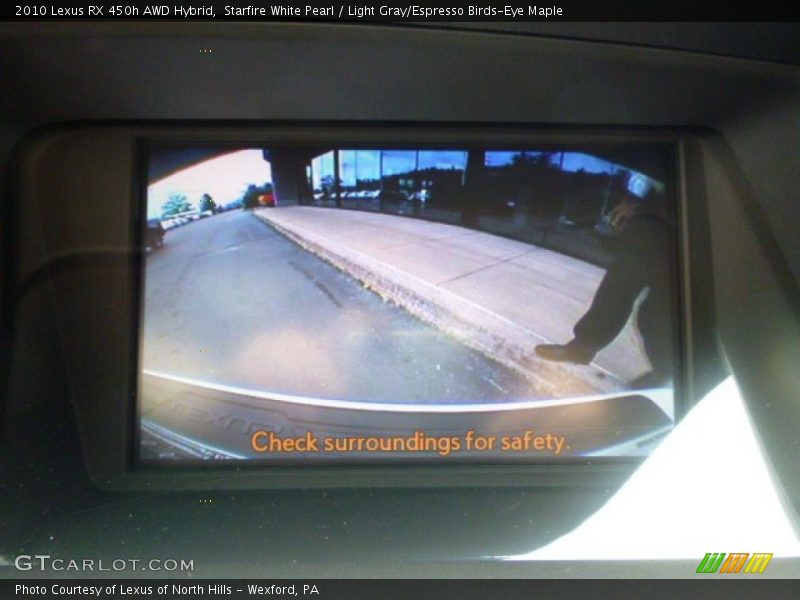 Starfire White Pearl / Light Gray/Espresso Birds-Eye Maple 2010 Lexus RX 450h AWD Hybrid