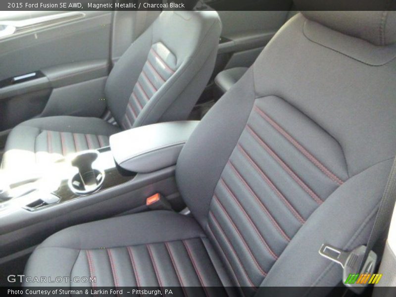 Magnetic Metallic / Charcoal Black 2015 Ford Fusion SE AWD