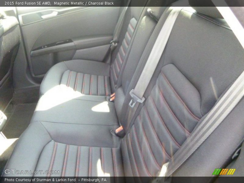 Magnetic Metallic / Charcoal Black 2015 Ford Fusion SE AWD