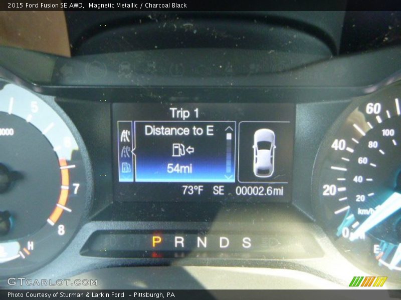 Magnetic Metallic / Charcoal Black 2015 Ford Fusion SE AWD