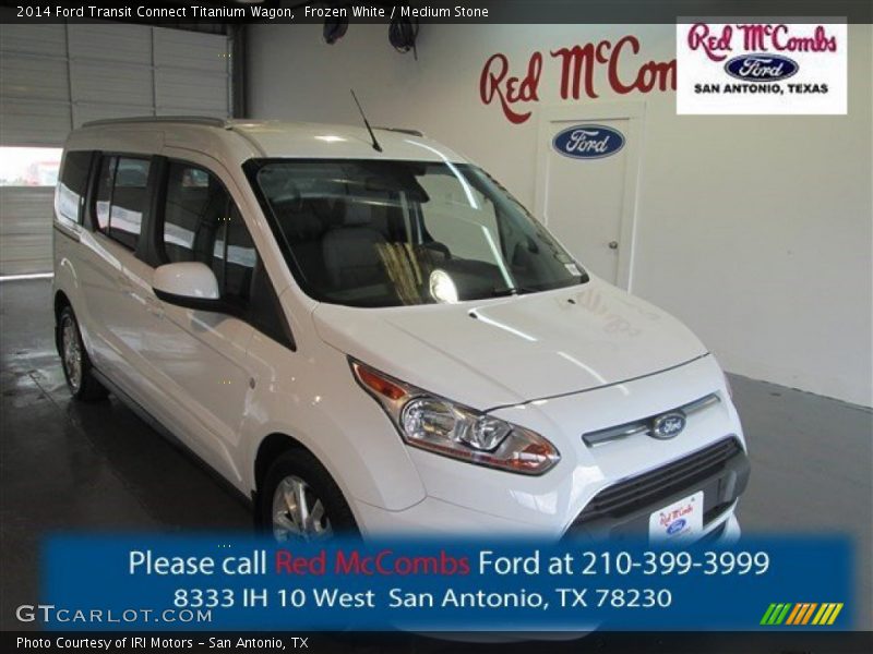 Frozen White / Medium Stone 2014 Ford Transit Connect Titanium Wagon