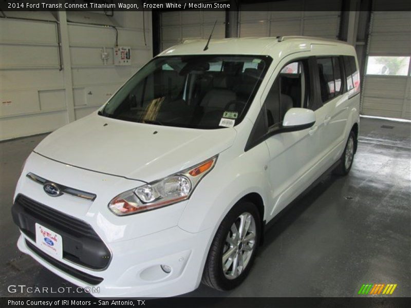 Frozen White / Medium Stone 2014 Ford Transit Connect Titanium Wagon