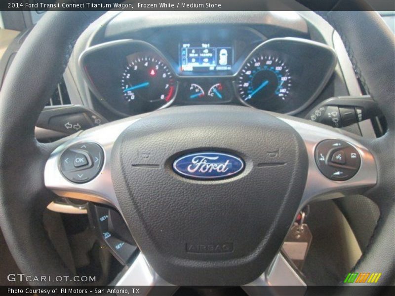 Frozen White / Medium Stone 2014 Ford Transit Connect Titanium Wagon