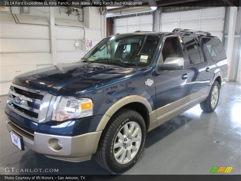 Blue Jeans / King Ranch Red (Chaparral) 2014 Ford Expedition EL King Ranch