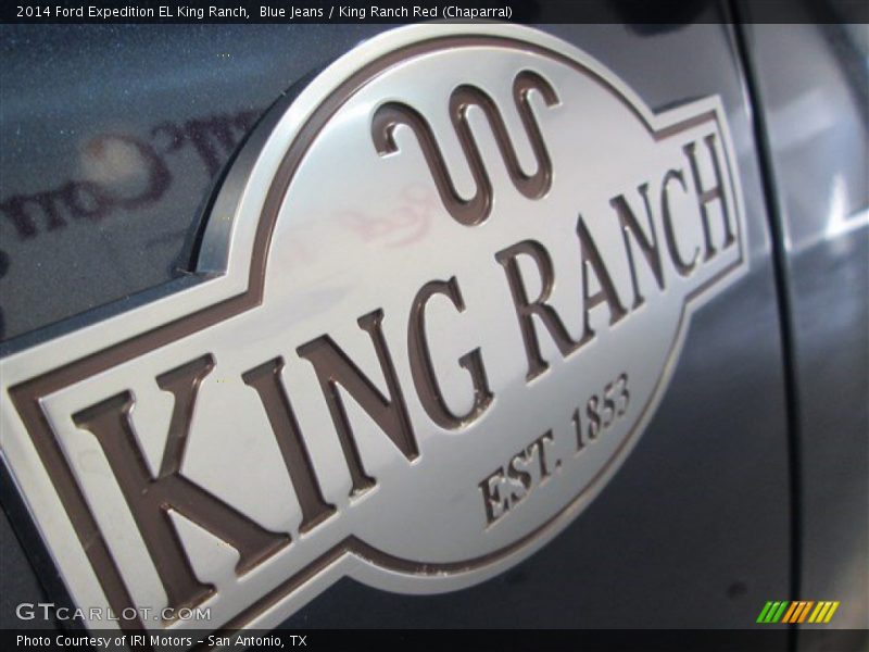Blue Jeans / King Ranch Red (Chaparral) 2014 Ford Expedition EL King Ranch