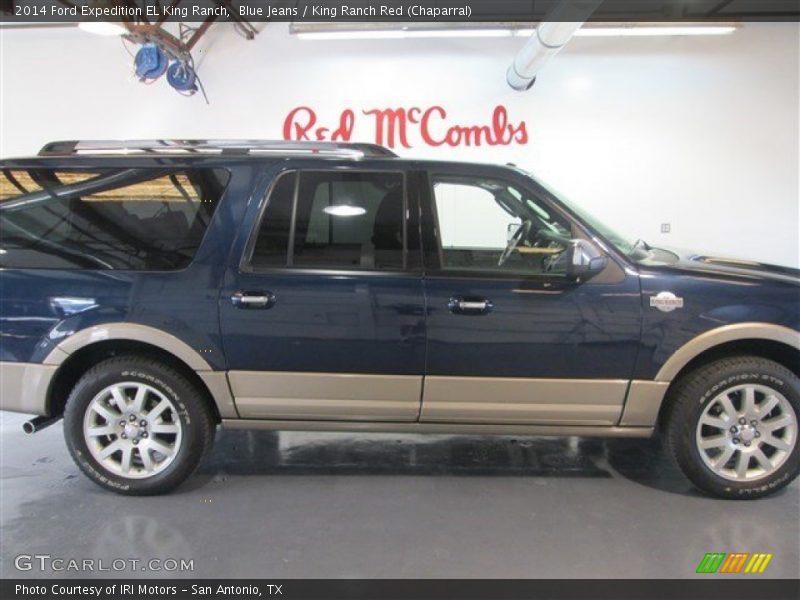 Blue Jeans / King Ranch Red (Chaparral) 2014 Ford Expedition EL King Ranch