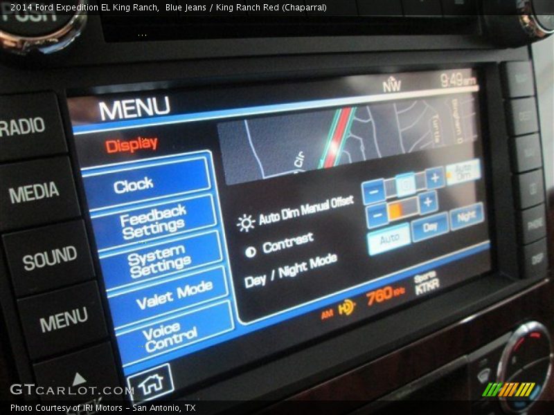 Blue Jeans / King Ranch Red (Chaparral) 2014 Ford Expedition EL King Ranch