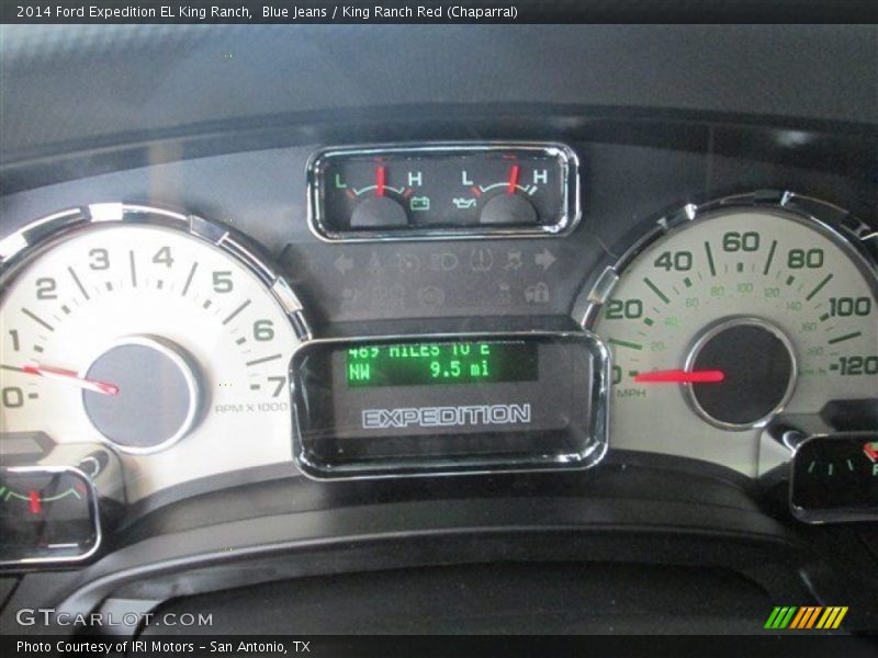 Blue Jeans / King Ranch Red (Chaparral) 2014 Ford Expedition EL King Ranch