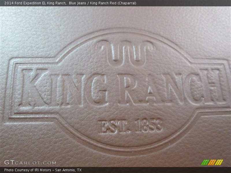 Blue Jeans / King Ranch Red (Chaparral) 2014 Ford Expedition EL King Ranch