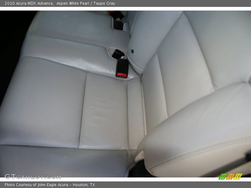 Aspen White Pearl / Taupe Gray 2010 Acura MDX Advance