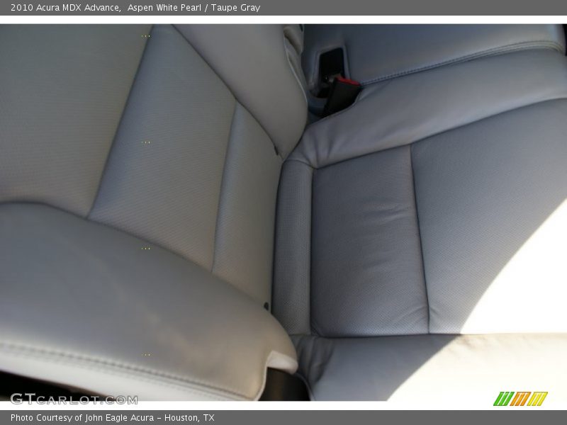 Aspen White Pearl / Taupe Gray 2010 Acura MDX Advance