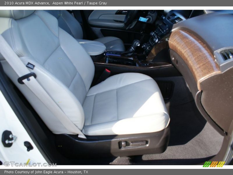 Aspen White Pearl / Taupe Gray 2010 Acura MDX Advance