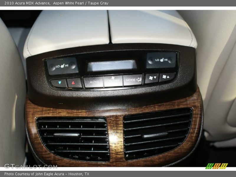 Aspen White Pearl / Taupe Gray 2010 Acura MDX Advance