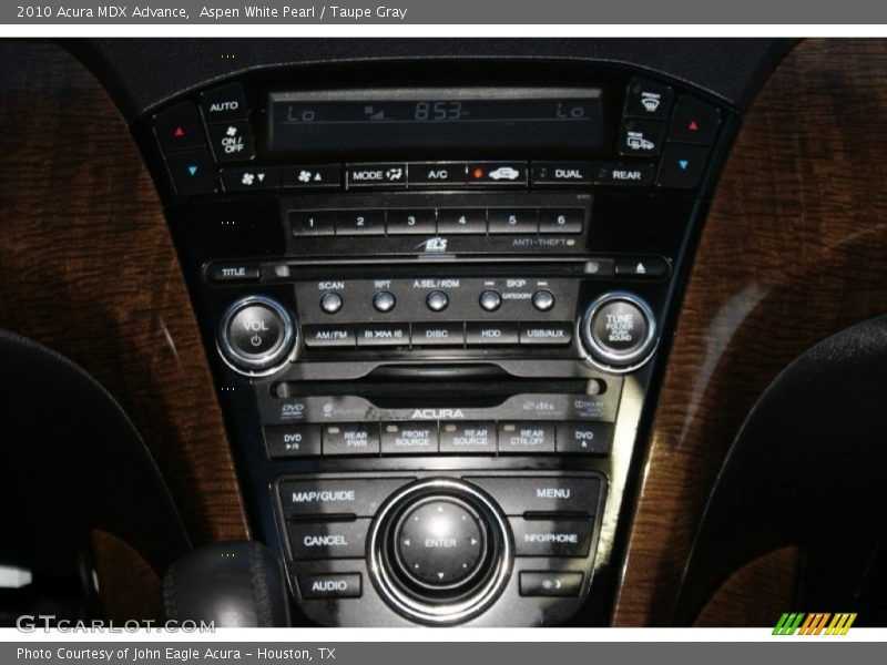 Aspen White Pearl / Taupe Gray 2010 Acura MDX Advance