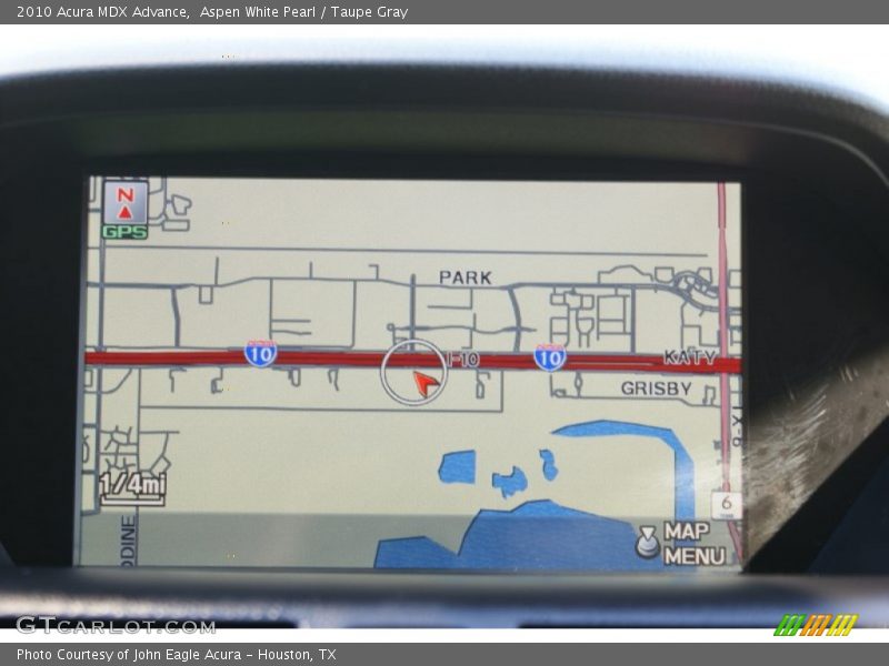 Aspen White Pearl / Taupe Gray 2010 Acura MDX Advance