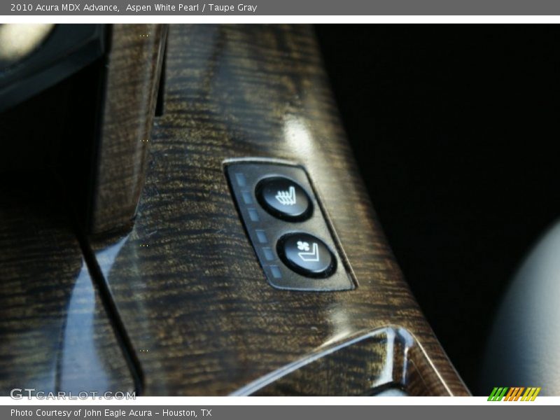Aspen White Pearl / Taupe Gray 2010 Acura MDX Advance