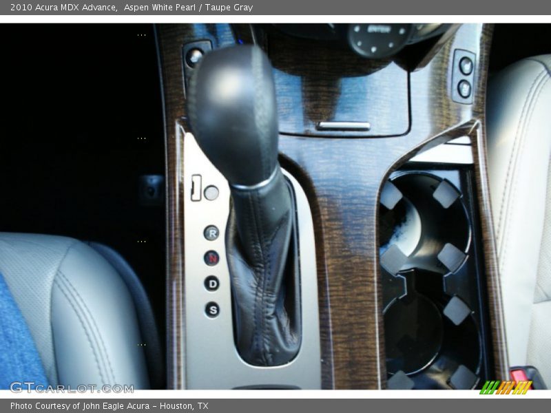 Aspen White Pearl / Taupe Gray 2010 Acura MDX Advance