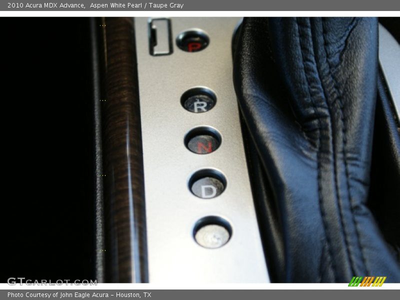 Aspen White Pearl / Taupe Gray 2010 Acura MDX Advance