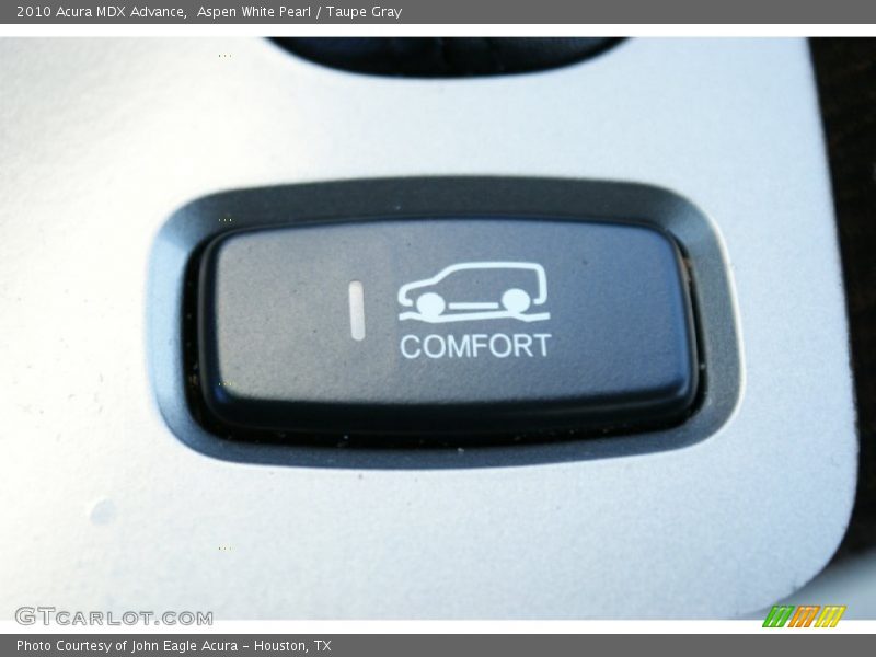 Aspen White Pearl / Taupe Gray 2010 Acura MDX Advance