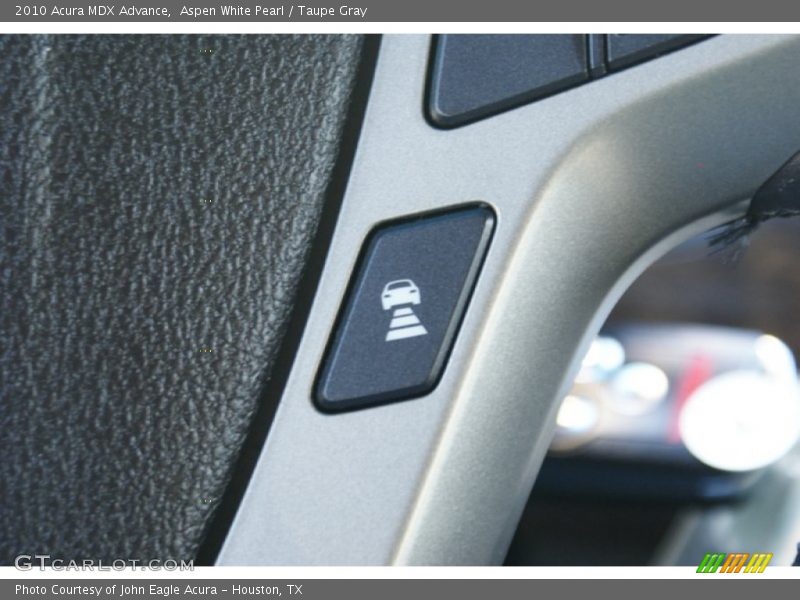 Aspen White Pearl / Taupe Gray 2010 Acura MDX Advance