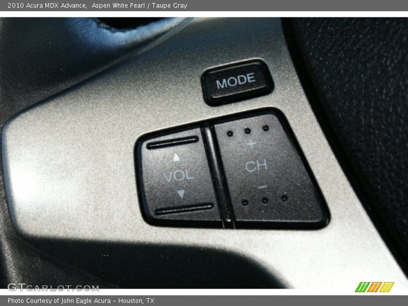 Aspen White Pearl / Taupe Gray 2010 Acura MDX Advance