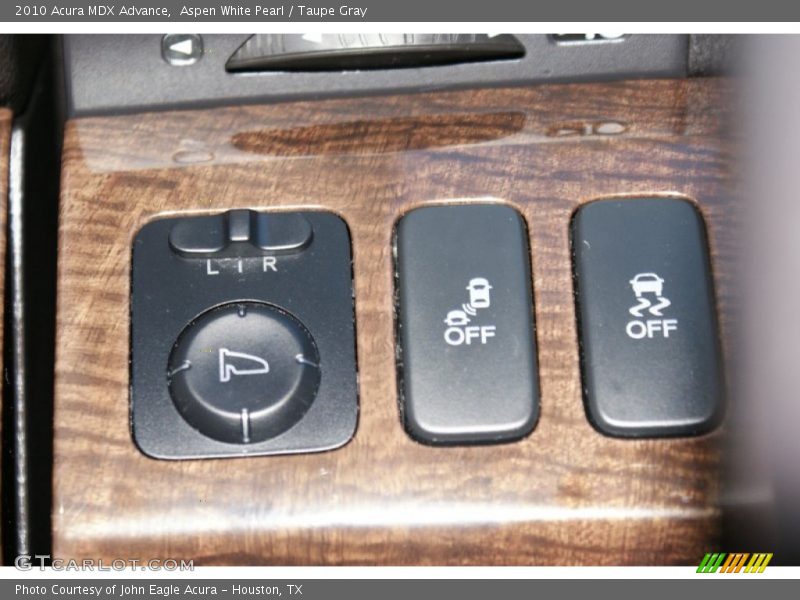 Aspen White Pearl / Taupe Gray 2010 Acura MDX Advance