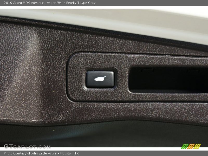 Aspen White Pearl / Taupe Gray 2010 Acura MDX Advance