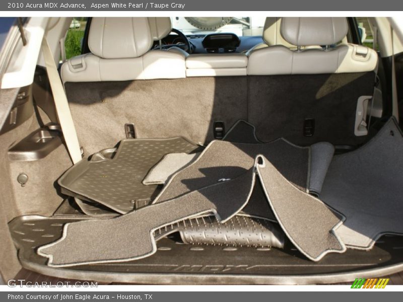 Aspen White Pearl / Taupe Gray 2010 Acura MDX Advance