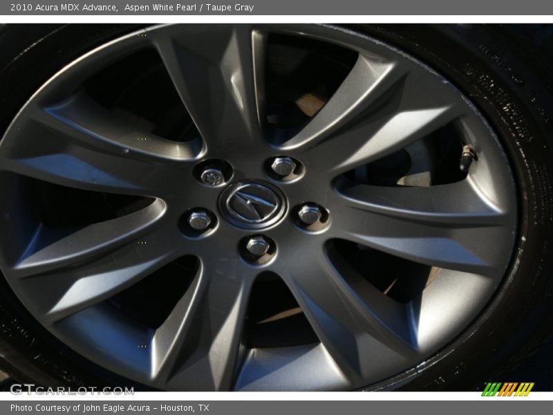 Aspen White Pearl / Taupe Gray 2010 Acura MDX Advance