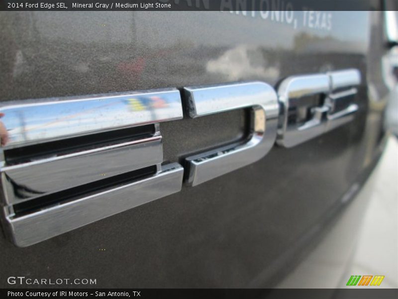 Mineral Gray / Medium Light Stone 2014 Ford Edge SEL