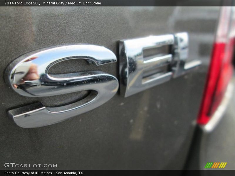 Mineral Gray / Medium Light Stone 2014 Ford Edge SEL