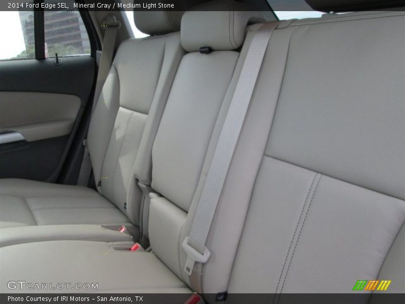 Mineral Gray / Medium Light Stone 2014 Ford Edge SEL