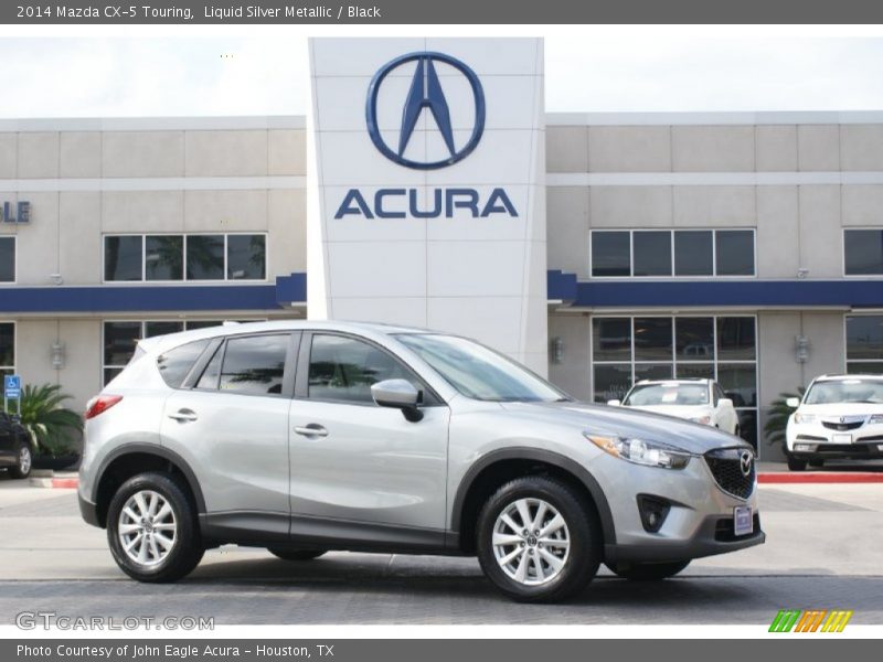 Liquid Silver Metallic / Black 2014 Mazda CX-5 Touring