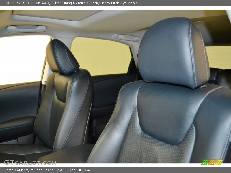 Silver Lining Metallic / Black/Ebony Birds Eye Maple 2013 Lexus RX 450h AWD