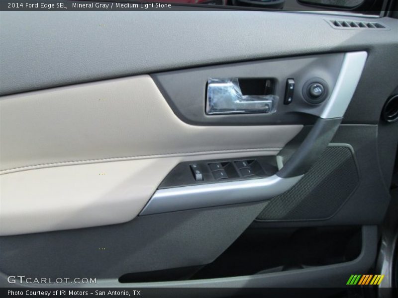Mineral Gray / Medium Light Stone 2014 Ford Edge SEL