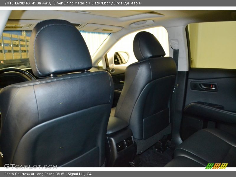 Silver Lining Metallic / Black/Ebony Birds Eye Maple 2013 Lexus RX 450h AWD