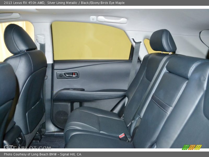 Silver Lining Metallic / Black/Ebony Birds Eye Maple 2013 Lexus RX 450h AWD