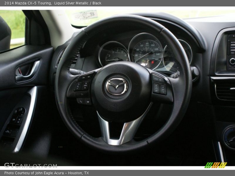 Liquid Silver Metallic / Black 2014 Mazda CX-5 Touring
