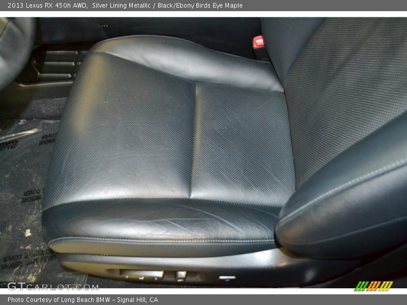 Silver Lining Metallic / Black/Ebony Birds Eye Maple 2013 Lexus RX 450h AWD