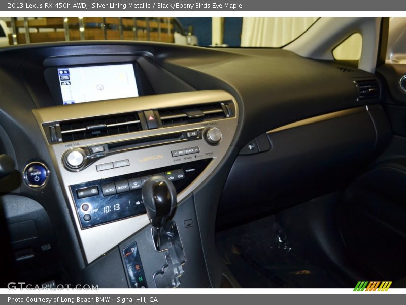 Silver Lining Metallic / Black/Ebony Birds Eye Maple 2013 Lexus RX 450h AWD