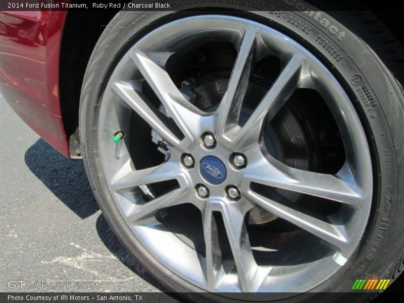Ruby Red / Charcoal Black 2014 Ford Fusion Titanium