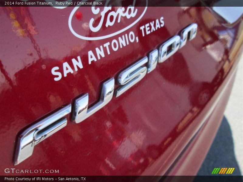 Ruby Red / Charcoal Black 2014 Ford Fusion Titanium