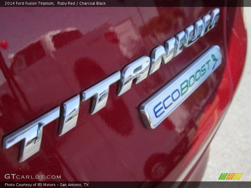 Ruby Red / Charcoal Black 2014 Ford Fusion Titanium