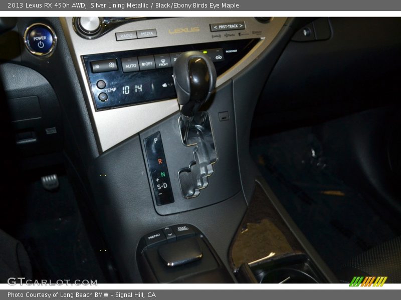 Silver Lining Metallic / Black/Ebony Birds Eye Maple 2013 Lexus RX 450h AWD