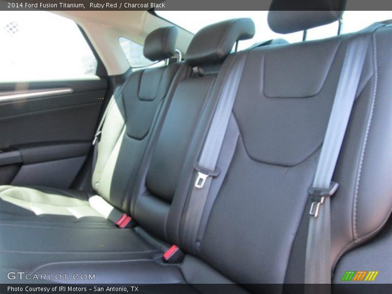 Ruby Red / Charcoal Black 2014 Ford Fusion Titanium