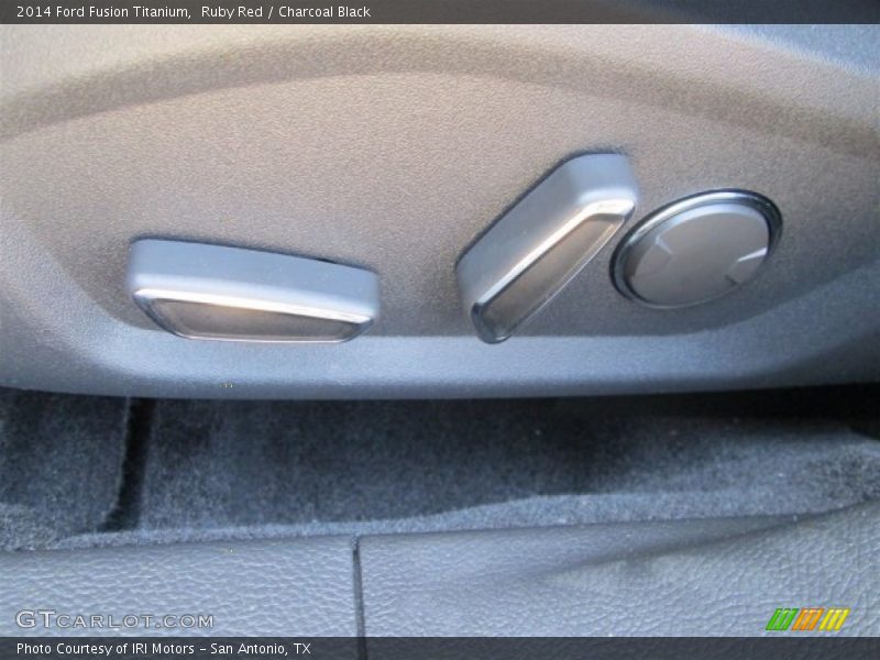 Ruby Red / Charcoal Black 2014 Ford Fusion Titanium