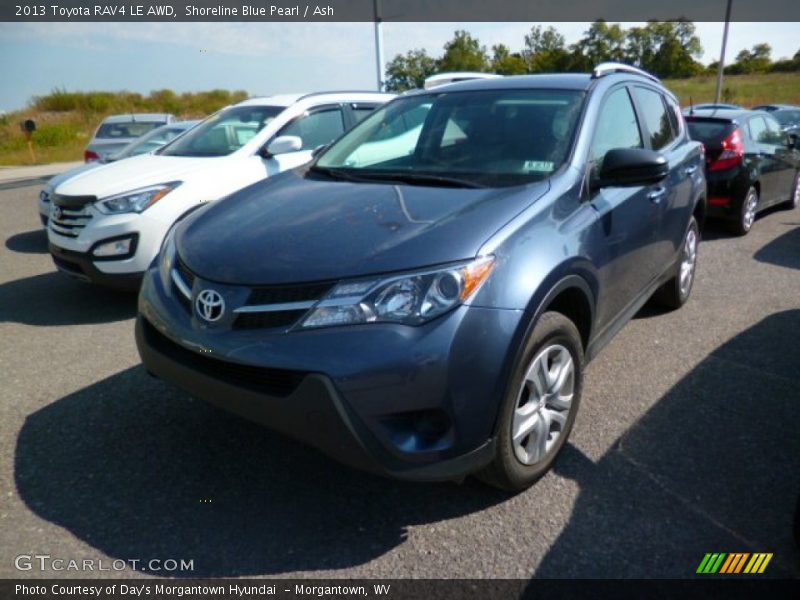 Shoreline Blue Pearl / Ash 2013 Toyota RAV4 LE AWD