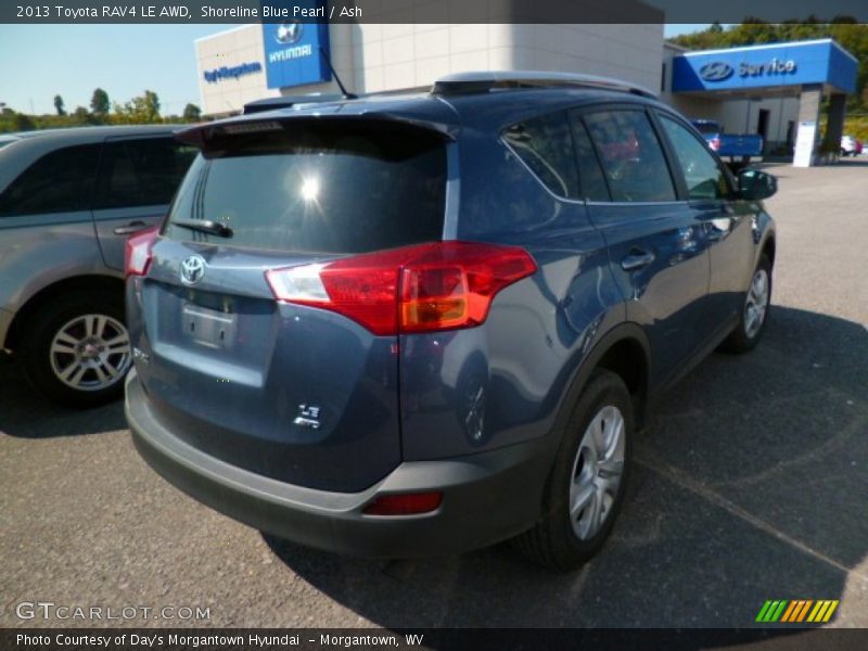 Shoreline Blue Pearl / Ash 2013 Toyota RAV4 LE AWD